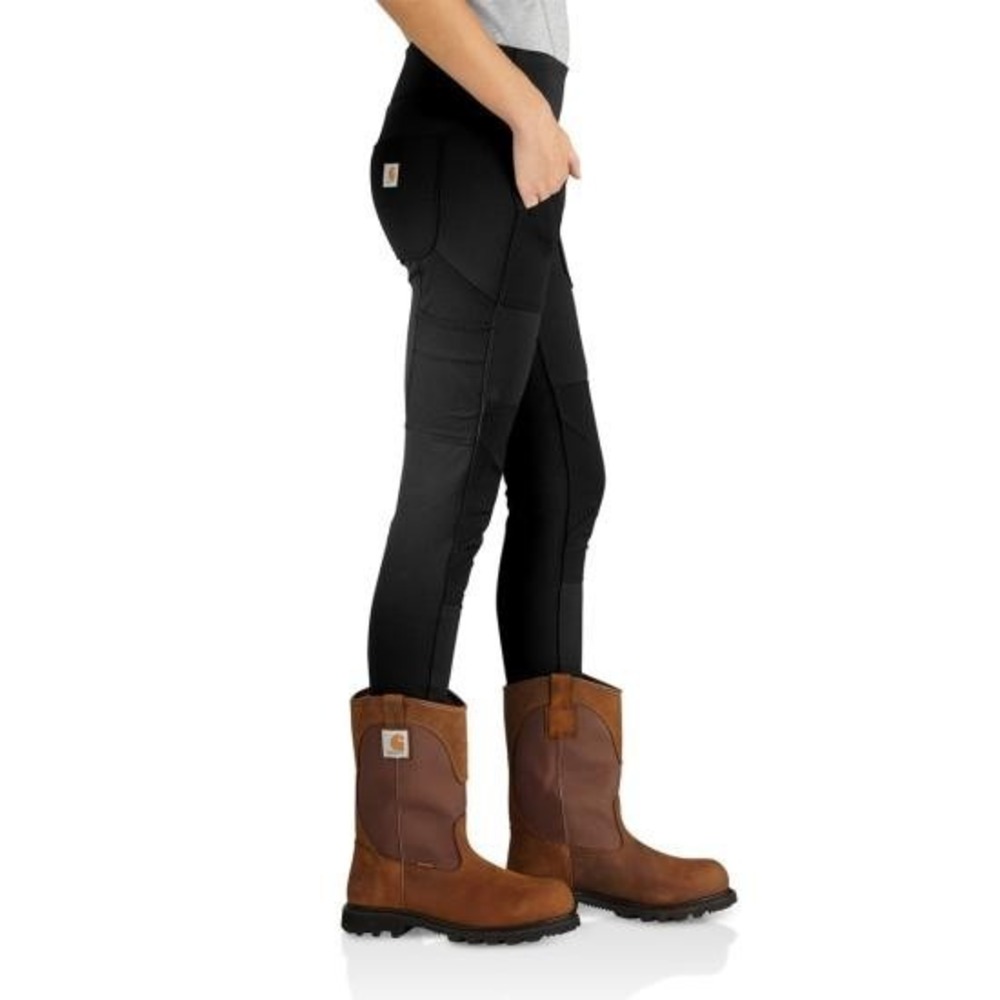Carhartt Large 12 14 Force Fitted Utility Black Leggings Pants 102482 NO4 NWOT - Picture 3 of 6